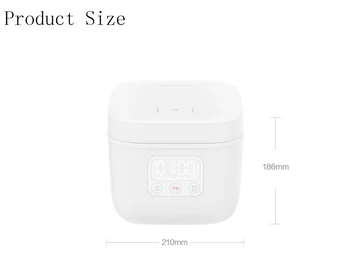 Xiaomi Mijia Elektros Ryžių Viryklė 1.6 l Lydinio Mini Multicooker Virtuvės Prietaisai App 