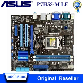 Asus P7H55-M LE pagrindinė Plokštė Intel H55 LGA 1156 Core i7/Core i5/Core i3 DDR3 Originalus Asus P7H55-M LE Mainboard DDR3 uATX