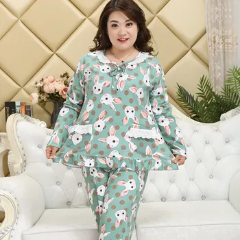 Nemokamas Pristatymas Skatinimo Aukštos Kokybės Moterų Extra Large Dydis Sleepwear Medvilnės Pižama Pižamą Elegantiškas Kilnus Homedress 5XL