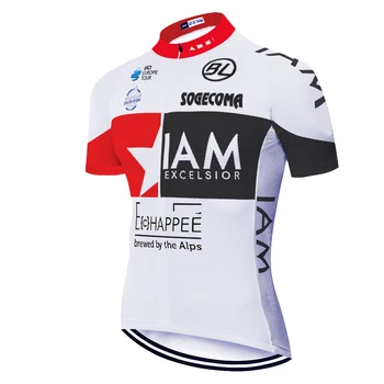 2020 pro komandos IAM dviračių džersis Vasarą Kalnų dviračių džersis maillot cyclisme homme kvėpuojantis trumpas rankovės Dviračių Sporto