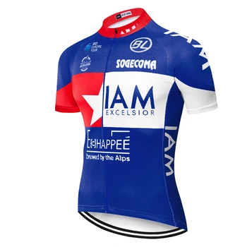2020 pro komandos IAM dviračių džersis Vasarą Kalnų dviračių džersis maillot cyclisme homme kvėpuojantis trumpas rankovės Dviračių Sporto