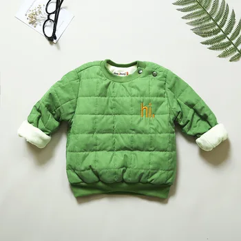 BibiCola vaikų berniukų megztiniai žiemos vaikai, berniukai tirštėti šiltas kailis outwear kūdikiui ilgomis Rankovėmis hoodies aksomo drabužių komplektus