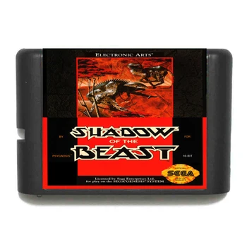 Shadow of the Beast 16 bitų MD Žaidimo Kortelės Sega Mega Drive Genesis