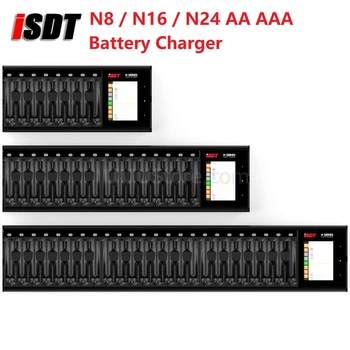 ISDT N8 N16 N24 AA AAA Baterijų Įkroviklis DC Smart Akumuliatoriaus Įkroviklis, Akumuliatorius Li-lon LiHv Ni-MH Ni-Cd LiFePO4