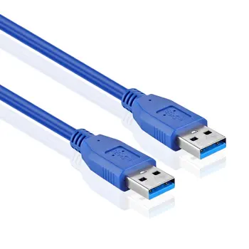 5M USB 3.0 Kabelis A-Male-A-Male Type A Male SuperSpeed USB Adapteris Jungtis, Sankaba, Bi-Directional ilgintuvas