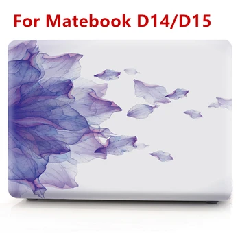 Gėlių Atveju, Huawei Matebook D14 D15 2020 Žemėlapio Lapų Matinis Aišku, Sunku Nešiojamas Padengti Matebook D 15 14 Byloje Funda Priedai