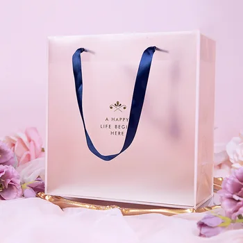 Aukščiausios klasės dovanų maišą drabužių, Kosmetikos pakuotės popieriaus коробка упаковка rožinė princesė vestuvių dovanos bridesmaid, skaidrus maišelis