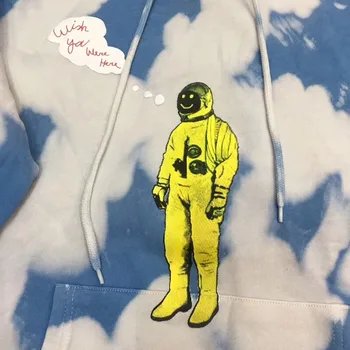 Kaklaraištis dažyti Scott Travis Astroworld Kelionių Astronautas Gobtuvu Moterys Vyrai Hoodies 1:1, Geriausias Kaklaraištis dažyti Palaidinės ASTROWORLD Megztinis