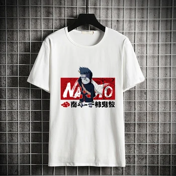 Vyras Drabužių Naruto Mados Japonų Anime Lover Marškinėliai Sasuke Juokingas Animacinių Filmų Vyrai T-Shirt Atsitiktinis, Kietas Streetwear Pora Viršų Tee