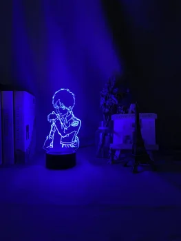 Akrilo 3d Led Nakties Šviesos Eren Yeager Pav Miegamojo Puošimas naktinė lempa Dropshipping Baterija Lempos Ataka Titan Dovana