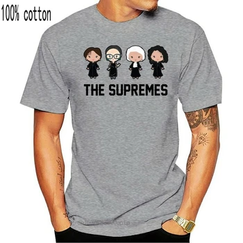 The Supremes Ruth Bader Ginsburg Chibi Vyrų T-shirt Cool Slim Fit Laiškas Spausdinti