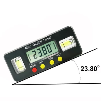 100mm Skaitmeninis Kampo Ieškiklis Matlankis Inclinometer Elektroninių Lygio Langelis su Magnetinę Kampo Matavimo Staliaus Įrankis