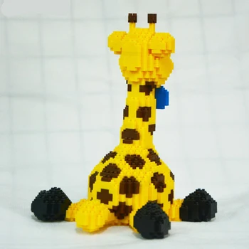 Balody 16083 Geltona Žirafa Sėdi Gyvūnų Augintinių 3D Modelį 