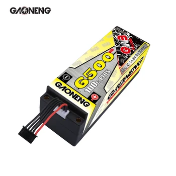 Gaoneng GNB 6500mAh 4S 14.8 V 100C/200C 5.0 mm Kulka Hardcase LiPo Baterija XT90/XT60/TPlug 1:8 1/8 keturių vairuoti off-road RC Automobilių