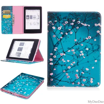 Prabanga PU Odos Padengti Amazon Kindle Paperwhite 1/2/3 Ereader Stovėti Tablet Case For Kindle Paperwhite 6