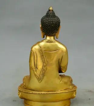 Budizmas senojo Bronzos Amitabha Sakyamuni Budos Tathagata Budos Statula Padmapani