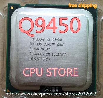 Lntel Core 2 Quad Q9450 q9450 CPU Procesorius (2.66 Ghz/ 12M /1333GHz) Socket 775 CPU Desktop