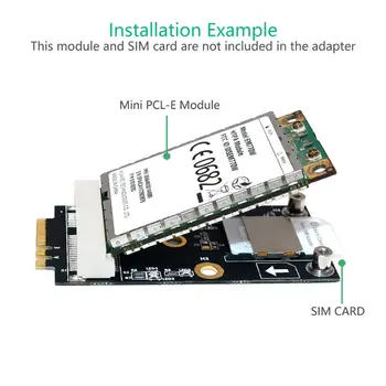 Mini PCI-E su M. 2 (NG-FF ) pagrindinių A/E Adapteris Su SIM kortelės Lizdas WiFi, WWAN LTE Modulis 3G/4G Ju darbas PC