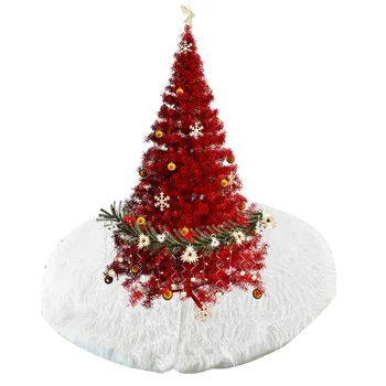 1Pc Chistmas Medžio Sijonas Dekoro Snaigės Baltos Kalėdos Šventinės Dekoracijos Kalėdų Eglutės Ornamentu Atostogų Šalis