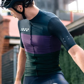 Pedla 2019 Nauja Violetinė žalia mėlyna Trijų segmentų spalvų dviračių jersey Short oro mesh rankovėmis ciklo marškinėliai BMX maglia da ciclista