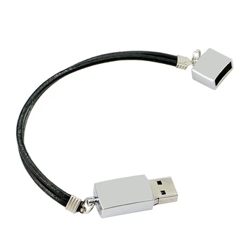 USB 2.0 Flash Drive Metalo Apyrankę ant Riešo Juostos Pendrive 8GB 16GB 32GB 64GB 128GB 256G Pen Vairuotojo Kūrybos U Disko, USB Atmintinės