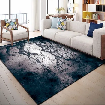 Šiuolaikinės paprasta namų svetainė, miegamajame kiliminė danga, Europos kavos staliukas mat tyrimas klubas modelis kambario grindų kilimėlis kambarį kilimas