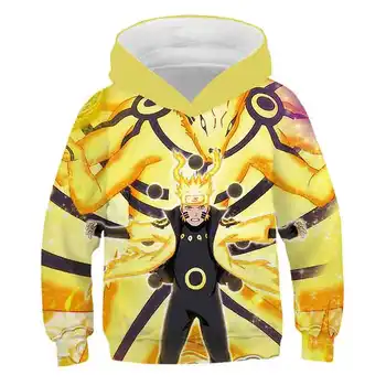 3D Naruto Berniukų, Mergaičių Megztiniai Šiltas Rudens Žiemos hoodies Kūdikiui ilgomis Rankovėmis Apranga Tracksuit vaikai Puloveris pigūs drabužiai 2020 m.