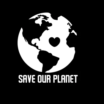 Išsaugoti Mūsų Planetą Žemę Decal Langą Buferio Lipdukas Automobilių Aplinka Perdirbti Meilės, Automobilių Reikmenys