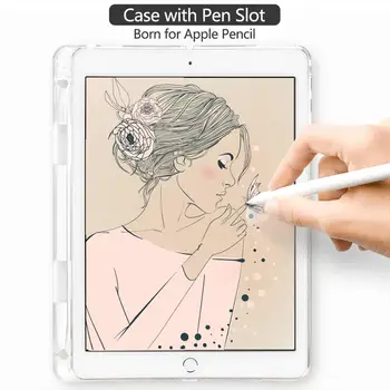 Mielas Avokado iPad 3 5 Atveju Tabletės Su Pieštuku Aišku, Minkštas Viršelis 