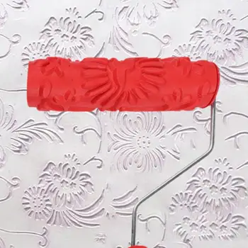 Gėlių Modelio Gumos Dažų Volelis Reljefinės Tekstūros Modelis Dažų Volelis Fone Namų Dekoratyvinės Sienų Dažų Roller Dropshippi