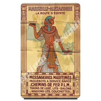 Egiptas suvenyrų magnetas derliaus turizmo plakatas