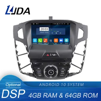 LJDA Android 10.0 Automobilių DVD Grotuvo Ford Focus 2012 2013 Multimedia, GPS Navigacija Stereo 1 Din Automobilio Radijo DSP 4G+WIFI 64G