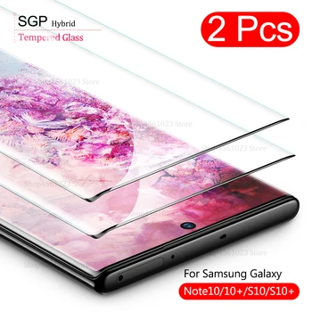 2vnt 10 Pastaba Plus Grūdinto Stiklo Samsung Galaxy Note10 Pastaba 10plus S10 S 10 Plius e 5G 10+ Screen Protector, beskeveldris Stiklas
