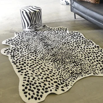 Leopard karvė kilimų daug kilimų, už kambarį tapetes para sala de estar dirbtiniais kailio kilimas mados alfombra