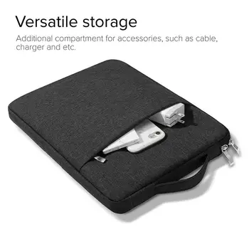 Aukštos kokybės Tirštėti Rankinėje Sleeve Case for ipad 4 oro Nešiojamų saugojimo krepšys ipad 10.2 Metalo užtrauktuką krepšys ipadpro11+dovana