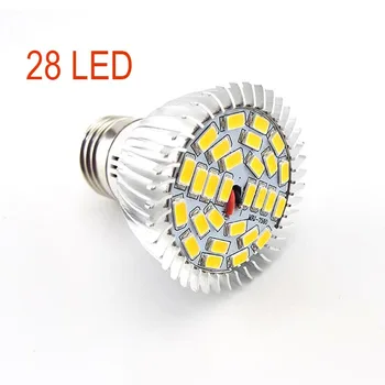 E27 18/28 LED Augalų auga Šviesiai Geltonos Šviesos Pilno Spektro Lauke Palapinę Kambarys Fito Lempos Patalpų Ccultivo Auga Šiltnamio efektą sukeliančių Namų
