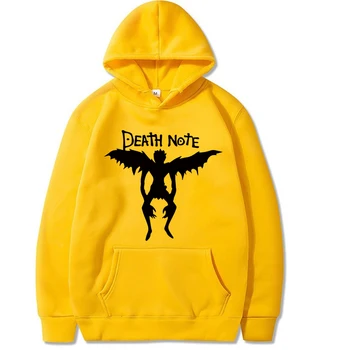 Death Note Hoodie Japonų Anime Ilgomis Rankovėmis Laisvi, Su Kišenėmis Unisex Drabužiai