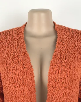 9 Spalvų Ponios susagstomi megztiniai Megztiniai ilgomis Rankovėmis Viršūnes Žiemą Clothers Moterų Megzti Megztinis Moterims Kietos Oranžinės spalvos Juodas Megztinis