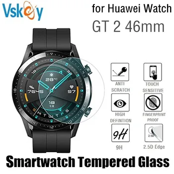 VSKEY 100vnt Grūdintas Stiklas Huawei Žiūrėti GT 2 46mm Screen Protector Turas Sporto Smartwatch D38.5mm Apsauginės Plėvelės