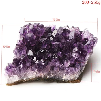1PC Natūralių Kvarcas, Ametistas Geode Druzy Kristalų Sankaupos Gydymo Dekoro Pavyzdys
