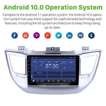Seicane 9 Colių Android 10.0 2+32G Automobilio Radijo, GPS Garso 2 din Hyundai TUCSON m. m. 2016 m. 2017 m. 2018 m Vienetas Žaidėjas paramos PSSS