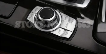 BMW X1 E84 Vidinis Konsolės iDrive Multimedijos Mygtukas Dangtelis 2010-5vnt Automobilių Aksesuarų, Interjero, Automobilių Puošimas, Automobilių Apdailos