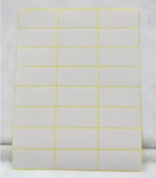 7 dydžių Didelis Mažas kvadratas lipniosios etiketės office lengva rašyti klijuoti ant etiketės mažas tuščias baltas rašomasis popierius, lipdukas, etiketė