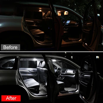 Honda CR-V CRV CR-V 2013 m. m. m. 2016 m. 2017 4pcs 12v LED Lemputes Rinkinio Automobilio Salono Dome Skaitymo Lempos Kamieno Šviesos Priedai