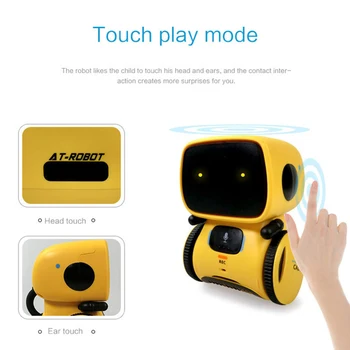 Tipo Interaktyvus Robotas Mielas Žaislas Smart Robotų Robotai Vaikams Šokių Balso Komanda 3 Kalbomis Touch Kontrolės Žaislai, gimtadienio Dovanos