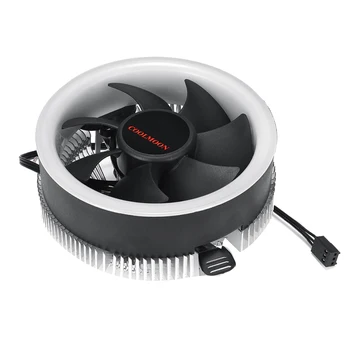 Elenxs Pakeitimo AMD AM2+/AM3/AM3+ LED CPU Aušinimo Ventiliatorius Silent CPU Mėlyna Šviesa Aušintuvo Ventiliatorius Radiatoriaus LED Šilumos Kriaukle