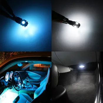 Edislight 20Pcs Canbus LED Lempos, Automobilių Lemputės Interjero Paketas Komplektas 1998-2004 m. - BMW 3 Serija E46 Žemėlapis Dome bagažo skyriaus Durų Plokštė Šviesos