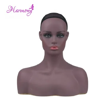 Harmonija Plaukai, Didelė krūtinė moterų makiažas manekeno galva perukai ekranas