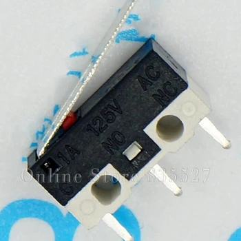 1000PCS/DAUG su rankena pelės pereiti trikojo trijų kojų pėdų 3 pin touch 2A125V AC stačiakampio formos jungiklį miniatiūriniai mikro jungiklis