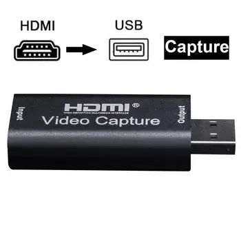 30 Kadrų HD Video Capture Card 1080p Žaidimas Užfiksuoti Kortelė Disko-nemokamai Nešiojamų HDMI USB Žaidimo Transliacijos Grabber Live Stream